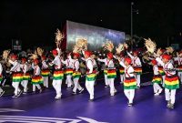 Penari tarian soya-soya dalam perhelatan Pentas Budaya dan Karnaval JKPI di Ternate. (Kredit Foto: Istimewa)